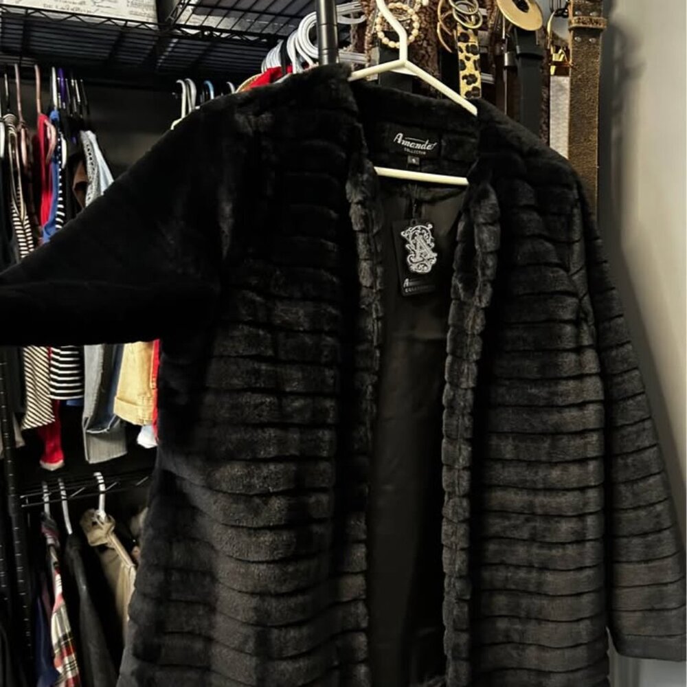 Faux fur jacket